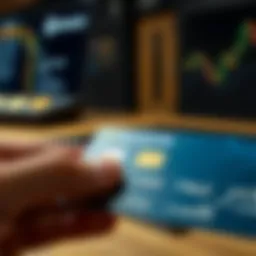 Illustration of a credit card transaction on Binance US