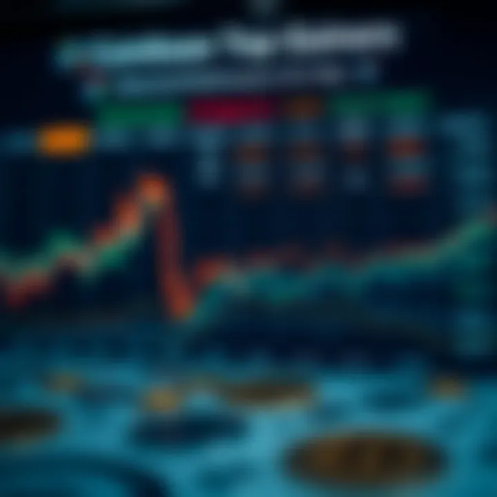 Chart comparing historical performance of selected top gainers