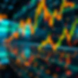 An abstract representation of cryptocurrency trading dynamics