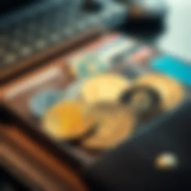 Visual representation of diverse cryptocurrencies in a digital wallet