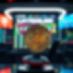 A visual representation of different cryptocurrency exchanges