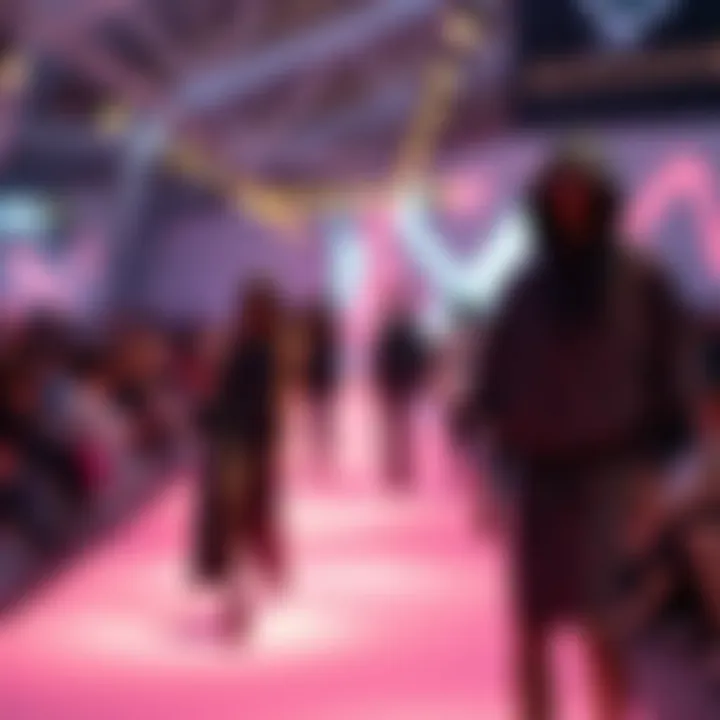 Virtual fashion show showcasing digital garments