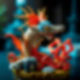 Artist showcasing their unique NFT art creations.