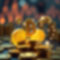 Visual representation of cryptocurrency symbols