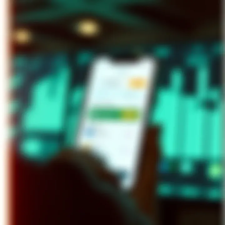 Cash App User Interface for Cryptocurrency User interface of Cash App with cryptocurrency features highlighted