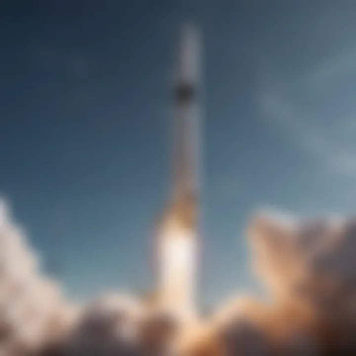 Visual representation of SpaceX's rocket launches showcasing their technology