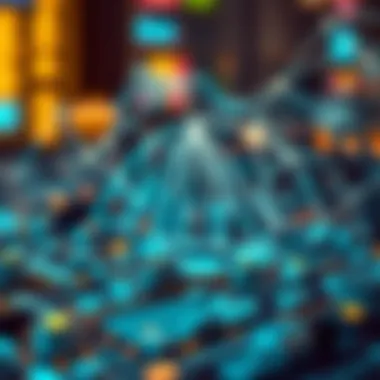 Understanding Blockchain Technology A futuristic graphic depicting blockchain technology