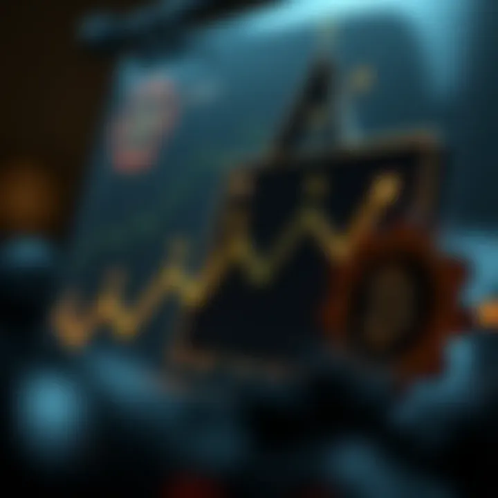 Graph illustrating rewards mechanism in staking