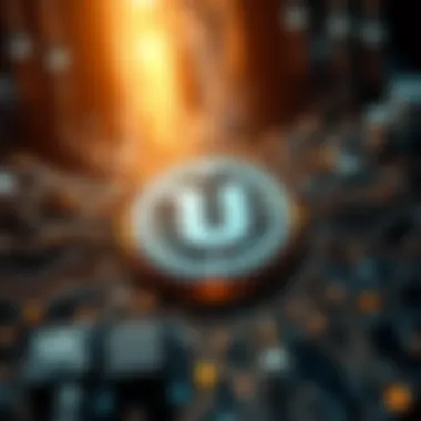 Visual depiction of blockchain technology supporting Unicoin